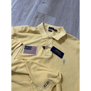 polo ralph lauren Classic Fit Usa Flag Polo Size XXL BOOGS 76 Embroidered